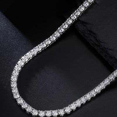Cadena de tenis con diamantes