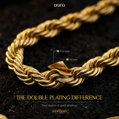 Cadena de oro de 14 quilates tipo cuerda