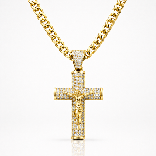 Cadena Crucifijo Oro 14K