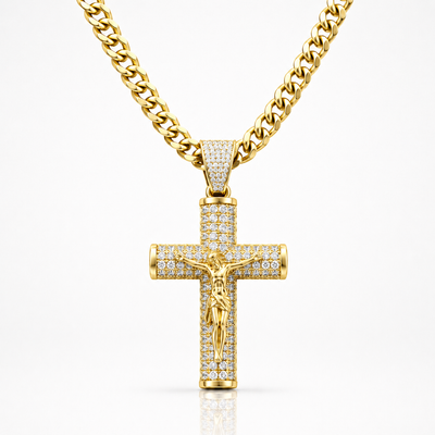 Cadena Crucifijo Oro 14K
