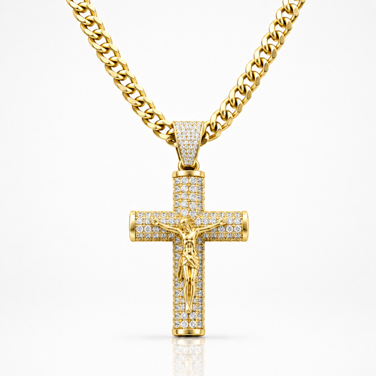 Cadena Crucifijo Oro 14K