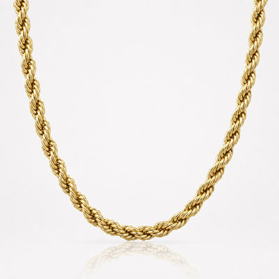 Cadena de oro de 14 quilates tipo cuerda