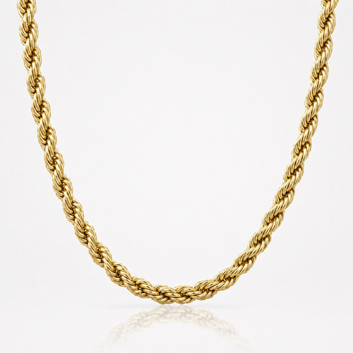 Cadena de oro de 14 quilates tipo cuerda