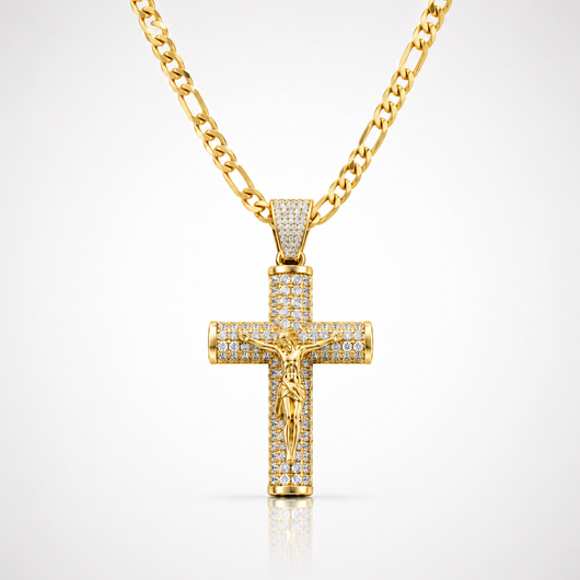 Cadena Crucifijo Oro 14K