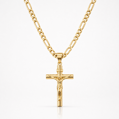 Cadena Crucifijo Oro 14K