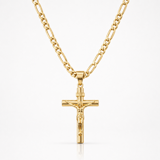 Cadena Crucifijo Oro 14K