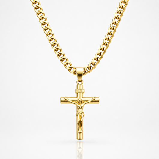 Cadena Crucifijo Oro 14K