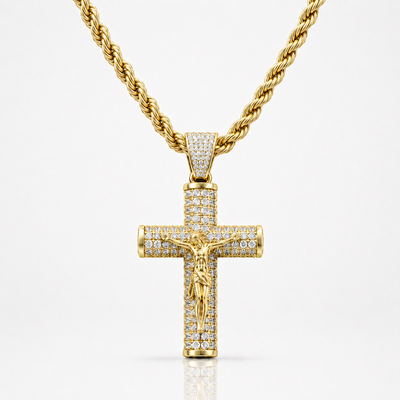 Cadena Crucifijo Oro 14K