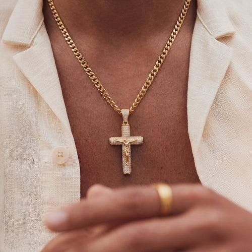 Cadena Crucifijo Oro 14K