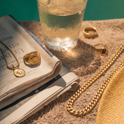 Cadena cubana Monaco de oro de 14 quilates