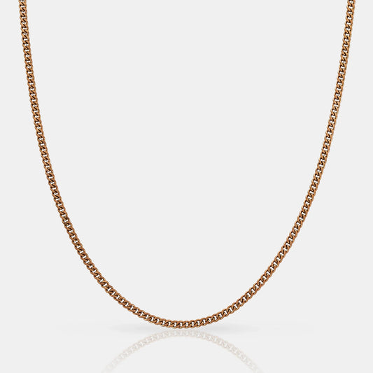 CADENA CUBANA (ORO ROSA) 2MM