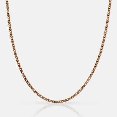 CADENA CUBANA (ORO ROSA) 2MM