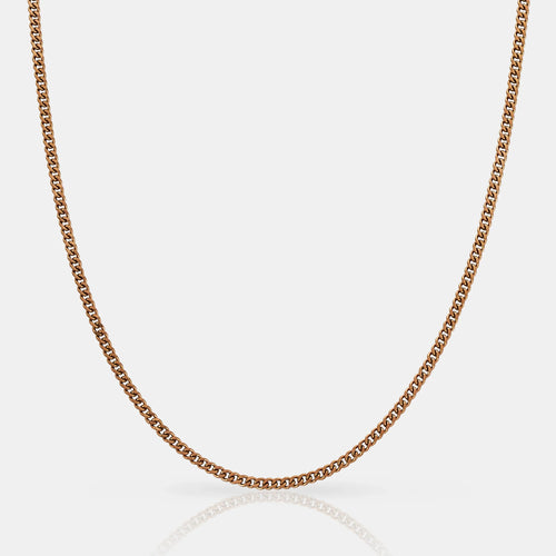 CADENA CUBANA (ORO ROSA) 2MM
