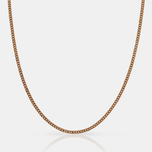 CADENA CUBANA (ORO ROSA) 2MM