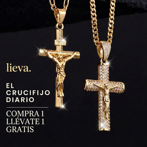 Cadena Crucifijo Oro 14K