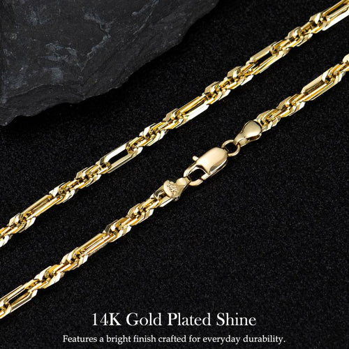 Cadena Milano de oro tipo cuerda