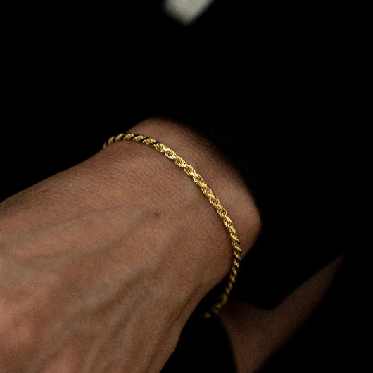 Pulsera de cuerda (oro)