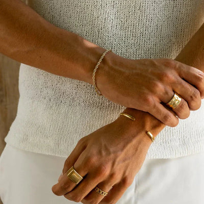 Pulsera de cuerda (oro)
