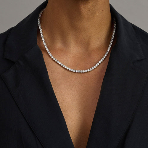 Cadena de tenis con diamantes