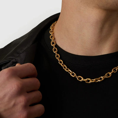Cadena con cierre tipo toggle (oro)